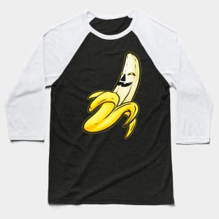 Evil Jack O Lantern Banana Halloween Baseball T-Shirt